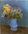 Vase with Lilacs Daisies and Anemomes